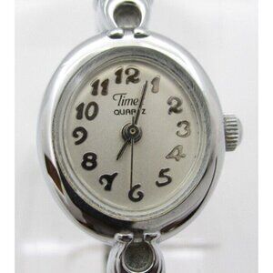 Vtg Women Timex Quartz WR Analog 17mm Watch (H121) "New Battery"